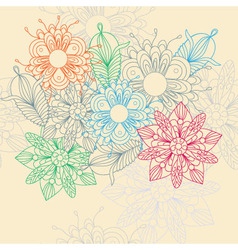 Flower motive vector image