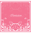 Invitation floral card vector image