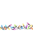 Christmas lights isolated on white EPS 10 Christmas lights isolated on white EPS 10 vector image