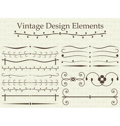 Vintage design elements vector image