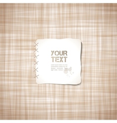 Beige canvas vector image
