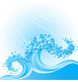 Waves vector image
