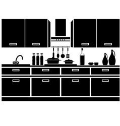 Icon of kitchen vector image