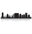 Nashville USA city skyline silhouette vector image