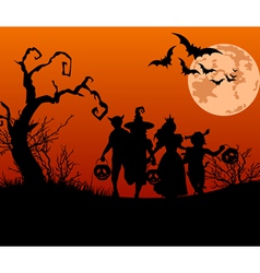 Halloween background vector image