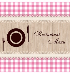 Restaurant menu vector image