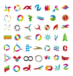 Universal collection of abstract icons vector image