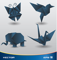 Origami paper vector image