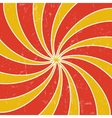Retro vintage grunge hypnotic background vector image