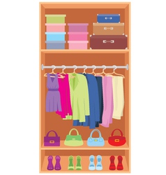 Wardrobe vector image