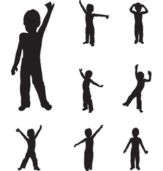 Child dancing Child dancing vector image