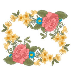 Vector illustration of stylish floral background vector image