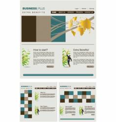 Web template vector image