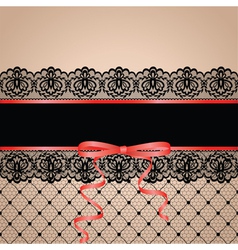 Black garter and stocking vector image