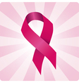 Breast cancer ribbon vector image