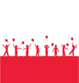 Children playing with balloons vector image