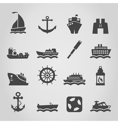 Ship an icon vector image