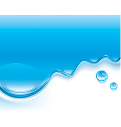 Clear water vector image