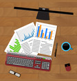 Analysis of statistics Analysis of statistics vector image