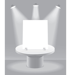Abstract background with podium for presentation vector image