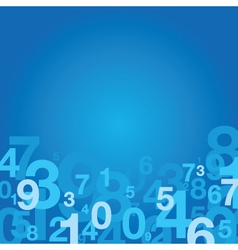 Number background vector image