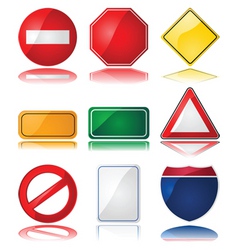 Traffic signs vector image