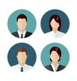 Business people icons vector image