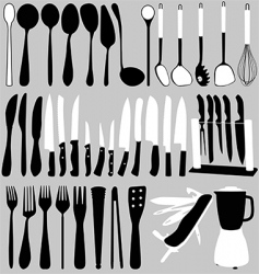 Household objects set vector image