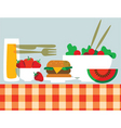 Picnic food vector image