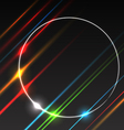 Abstract background of glowing rays vector image