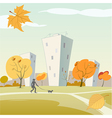 Autumn city vector image