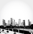 Sketch of a Big City vector image