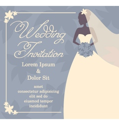 Wedding invitation vector image