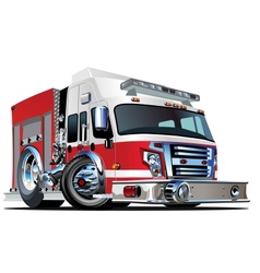 Cartoon Fire Truck vector image