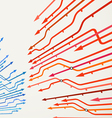 Abstract background of metro lines vector image