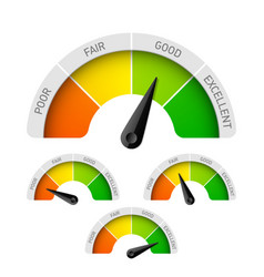 Rating meter vector image