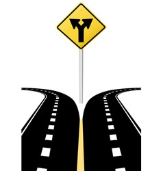 Highway road sign vector image