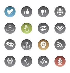 Communication icons vector image
