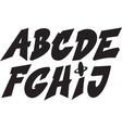 Graffiti alphabet vector image