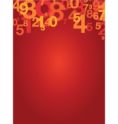 Number background vector image