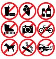 Prohibited vector image