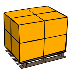 Pallet icon cartoon vector image