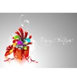 Christmas with magic gift box vector image
