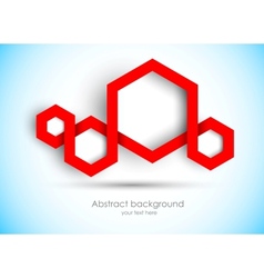 Abstract background with hexagons vector image