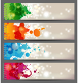 Splash banners vector image