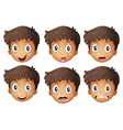 A face of a boy vector image