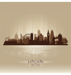 London England skyline city silhouette vector image