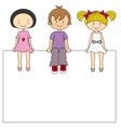 Kids frame vector image
