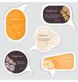 Speech bubbles vector image
