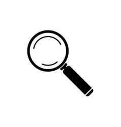 Glass magnifying icon Glass magnifying icon vector image
